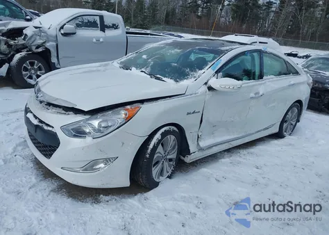 2015 Hyundai Sonata Hybrid Limited z USA, uszkodzony, nr VIN KMHEC4A40FA136889